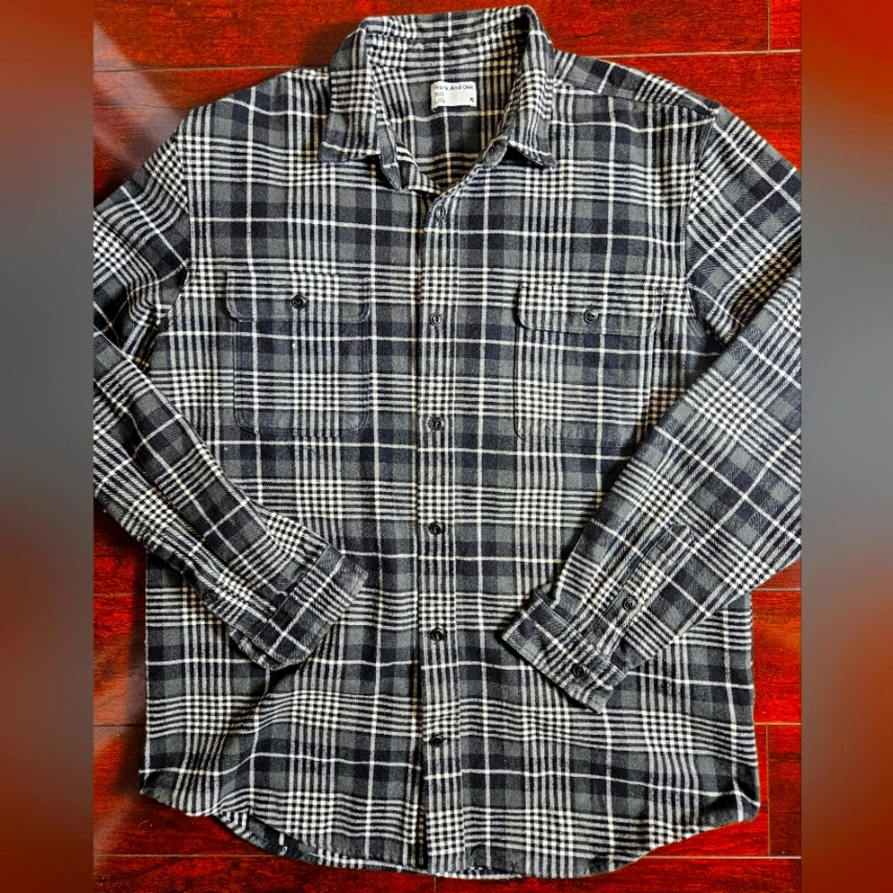 Frank And Oak Jacket Shacket Flannel Over Shirt
